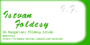 istvan foldesy business card